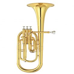 YAMAHA YAH-203 Althorn/Eb/L-Borring Student model, 3 pistons, Gull Lakked