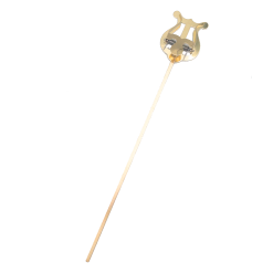 Riedl 301 noteklype, messing, for baryton og tuba, tykk stamme