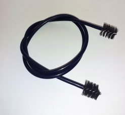 Fleksibel rensebørste for grovmessing