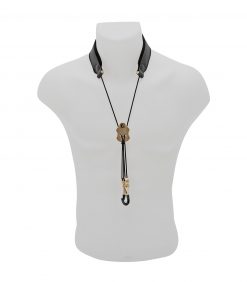 BG nakkereim for Saxofon i lær "Look Edition" gummikledd metallkrok, S20JMSH