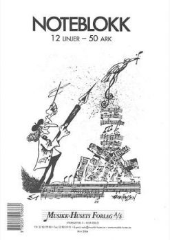 Noteblokk, 12 linjer per side