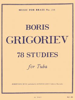 Grigoriev, 78 studies for tuba