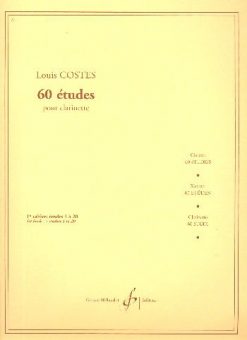 Louis Costes, 60 études for klarinett (60 studies for Clarinet), bok 1