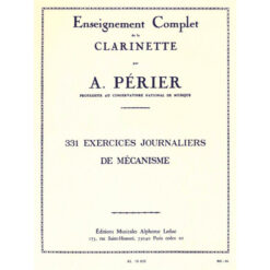 331 Exercices Journaliers de Mecanisme Clarinette. Auguste Perier